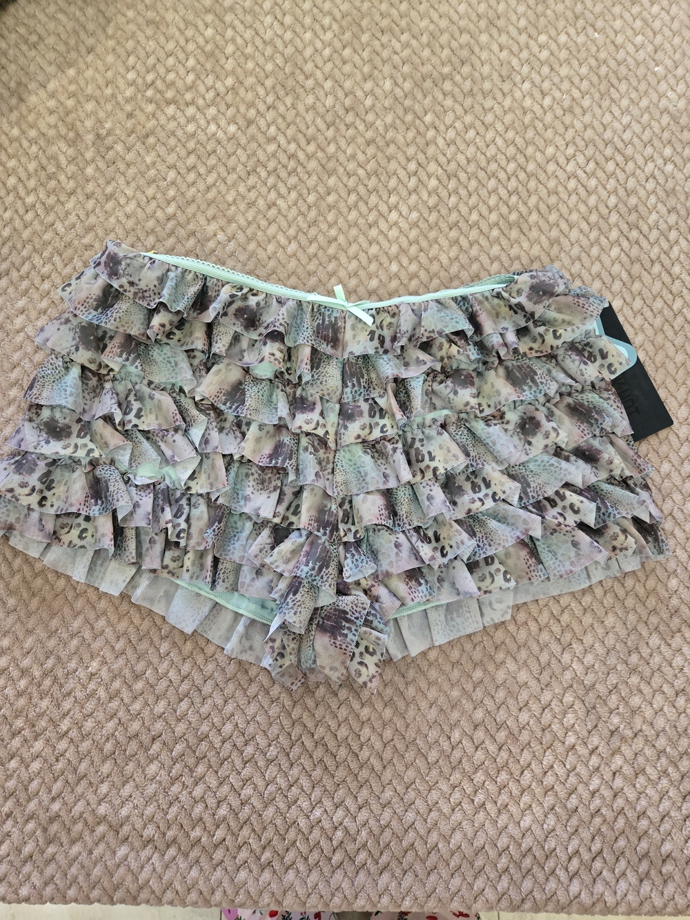 Endless Summer Mint Multi Ruffle Skort - Picture 3 of 13